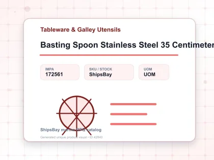 Basting Spoon Stainless Steel 35 Centimeter - Tableware & Galley Utensils - IMPA 172561