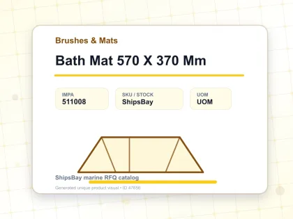 Bath Mat 570 X 370 Mm - Brushes & Mats - IMPA 511008