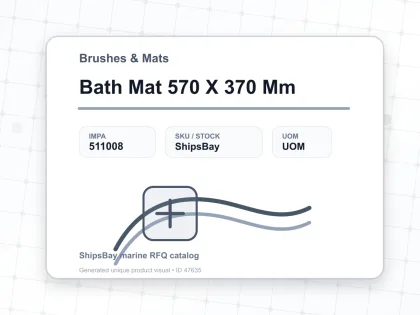 Bath Mat 570 X 370 Mm - Brushes & Mats - IMPA 511008