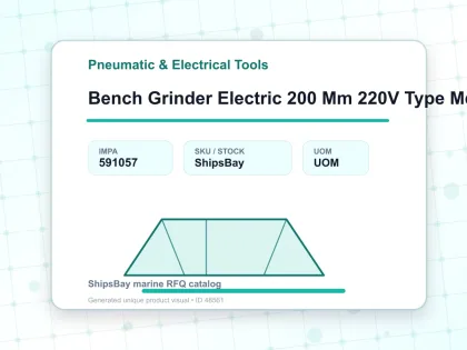 Bench Grinder Electric 200 Mm 220V Type Md 200 - Pneumatic & Electrical Tools - IMPA 591057