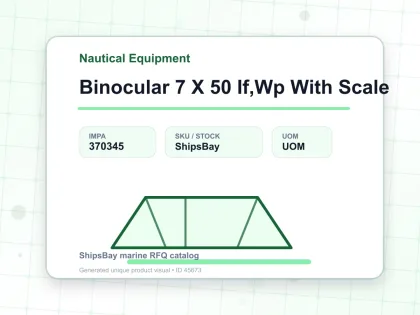 Binocular 7 X 50 If,Wp With Scale - Nautical Equipment - IMPA 370345