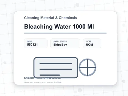 Bleaching Water 1000 Ml - Cleaning Material & Chemicals - IMPA 550121