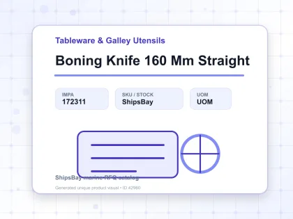 Boning Knife 160 Mm Straight - Tableware & Galley Utensils - IMPA 172311