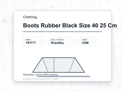 Boots Rubber Black Size 40 25 Cm - Clothing - IMPA 191171
