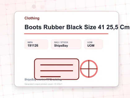Boots Rubber Black Size 41 25,5 Cm - Clothing - IMPA 191126
