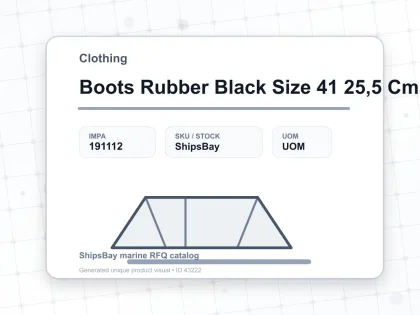 Boots Rubber Black Size 41 25,5 Cm - Clothing - IMPA 191112
