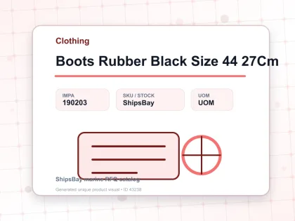 Boots Rubber Black Size 44 27Cm - Clothing - IMPA 190203