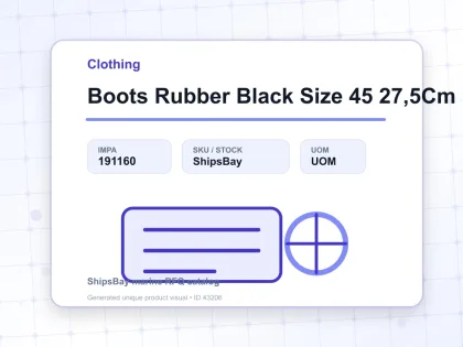 Boots Rubber Black Size 45 27,5Cm - Clothing - IMPA 191160