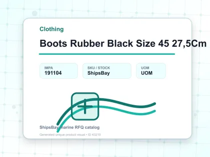 Boots Rubber Black Size 45 27,5Cm - Clothing - IMPA 191104