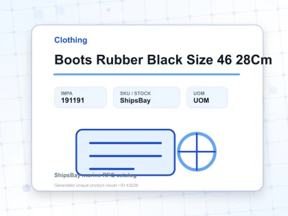 Boots Rubber Black Size 46 28Cm - Clothing - IMPA 191191