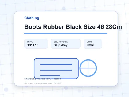 Boots Rubber Black Size 46 28Cm - Clothing - IMPA 191177
