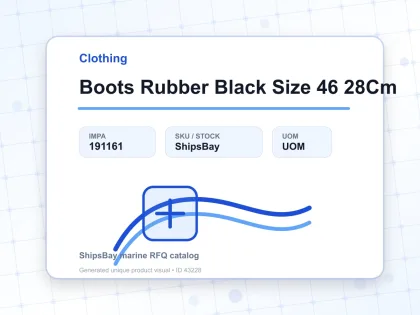 Boots Rubber Black Size 46 28Cm - Clothing - IMPA 191161