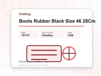 Boots Rubber Black Size 46 28Cm - Clothing - IMPA 191147
