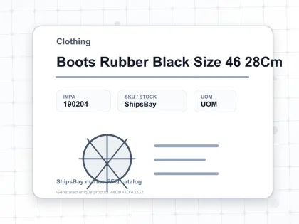 Boots Rubber Black Size 46 28Cm - Clothing - IMPA 190204