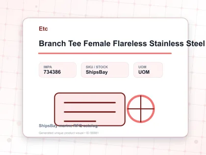 Branch Tee Female Flareless Stainless Steel 6 Mm X 1/8″ - Etc - IMPA 734386