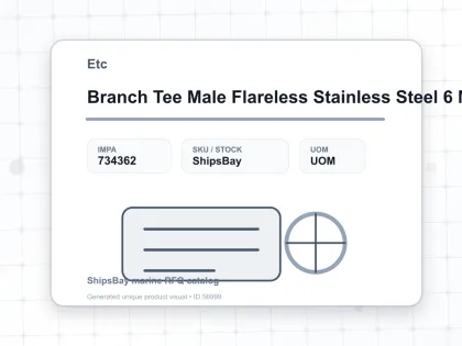 Branch Tee Male Flareless Stainless Steel 6 Mm X 1/4″ - Etc - IMPA 734362