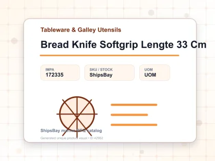 Bread Knife Softgrip Lengte 33 Cm - Tableware & Galley Utensils - IMPA 172335