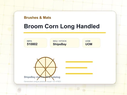 Broom Corn Long Handled - Brushes & Mats - IMPA 510802