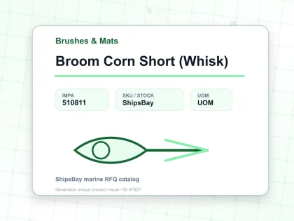 Broom Corn Short (Whisk) - Brushes & Mats - IMPA 510811