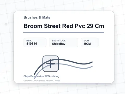 Broom Street Red Pvc 29 Cm - Brushes & Mats - IMPA 510614
