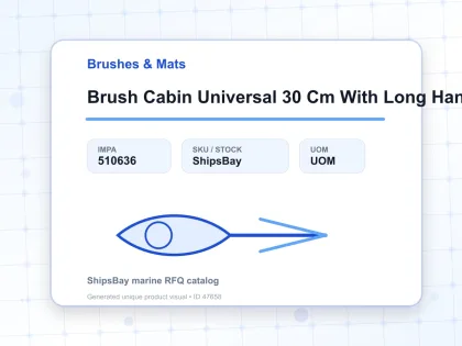 Brush Cabin Universal 30 Cm With Long Handle - Brushes & Mats - IMPA 510636