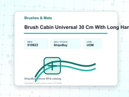 Brush Cabin Universal 30 Cm With Long Handle - Brushes & Mats - IMPA 510623