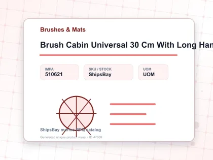 Brush Cabin Universal 30 Cm With Long Handle - Brushes & Mats - IMPA 510621