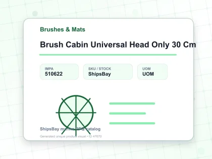 Brush Cabin Universal Head Only 30 Cm - Brushes & Mats - IMPA 510622