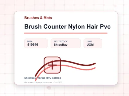 Brush Counter Nylon Hair Pvc - Brushes & Mats - IMPA 510646