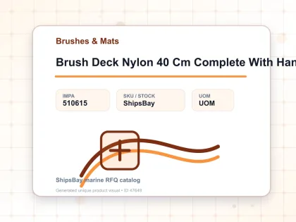 Brush Deck Nylon 40 Cm Complete With Handle - Brushes & Mats - IMPA 510615