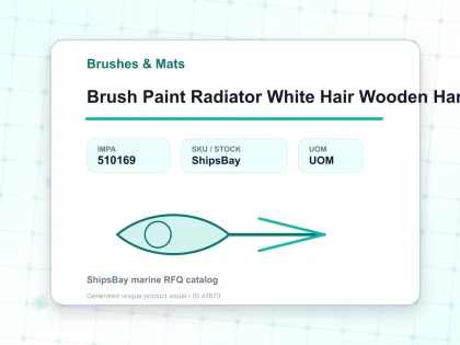 Brush Paint Radiator White Hair Wooden Handle 80 Mm 3″ - Brushes & Mats - IMPA 510169