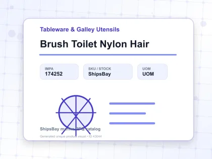 Brush Toilet Nylon Hair - Tableware & Galley Utensils - IMPA 174252