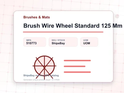 Brush Wire Wheel Standard 125 Mm - Brushes & Mats - IMPA 510773