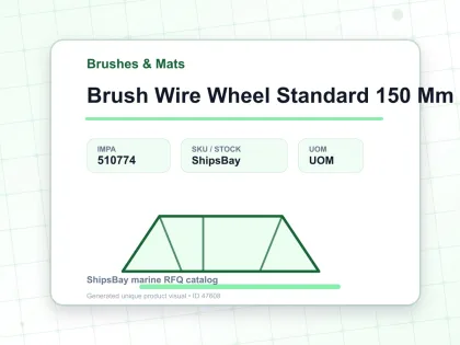 Brush Wire Wheel Standard 150 Mm - Brushes & Mats - IMPA 510774
