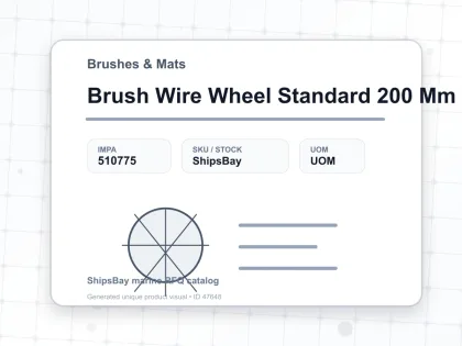Brush Wire Wheel Standard 200 Mm - Brushes & Mats - IMPA 510775