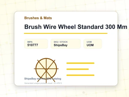 Brush Wire Wheel Standard 300 Mm - Brushes & Mats - IMPA 510777