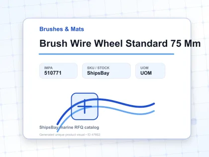 Brush Wire Wheel Standard 75 Mm - Brushes & Mats - IMPA 510771