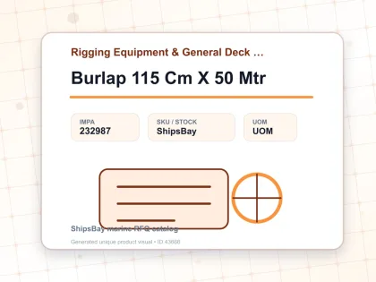 Burlap 115 Cm X 50 Mtr - Rigging Equipment & General Deck Items - IMPA 232987