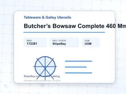 Butcher’s Bowsaw Complete 460 Mm - Tableware & Galley Utensils - IMPA 172381