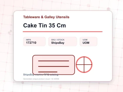 Cake Tin 35 Cm - Tableware & Galley Utensils - IMPA 172710