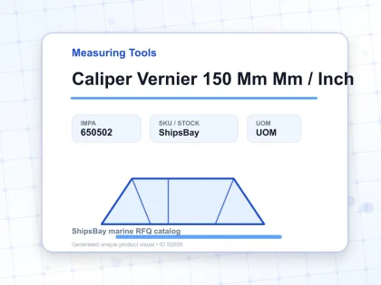 Caliper Vernier 150 Mm Mm / Inch - Measuring Tools - IMPA 650502