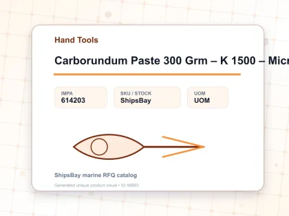 Carborundum Paste 300 Grm – K 1500 – Micro Fine - Hand Tools - IMPA 614203