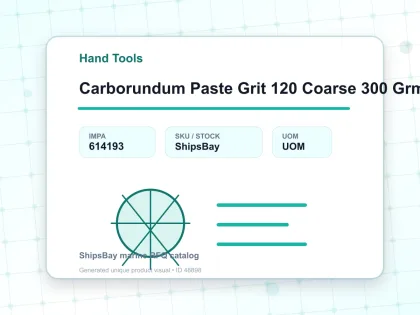 Carborundum Paste Grit 120 Coarse 300 Grm - Hand Tools - IMPA 614193