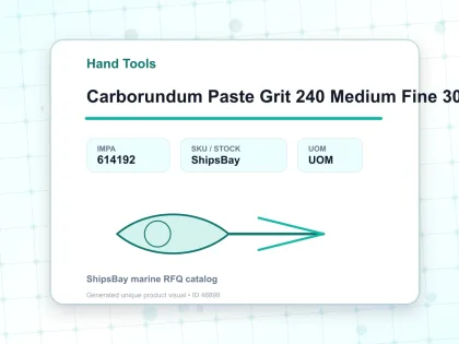 Carborundum Paste Grit 240 Medium Fine 300 Grm - Hand Tools - IMPA 614192