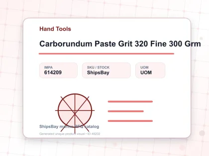 Carborundum Paste Grit 320 Fine 300 Grm - Hand Tools - IMPA 614209