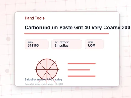 Carborundum Paste Grit 40 Very Coarse 300 Grm - Hand Tools - IMPA 614195