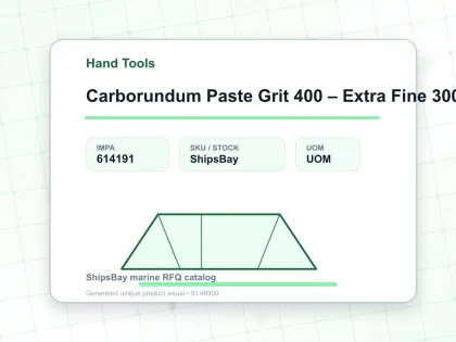 Carborundum Paste Grit 400 – Extra Fine 300 Grm - Hand Tools - IMPA 614191