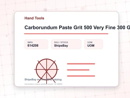 Carborundum Paste Grit 500 Very Fine 300 Grm - Hand Tools - IMPA 614208