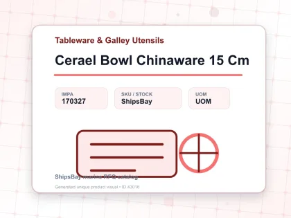 Cerael Bowl Chinaware 15 Cm - Tableware & Galley Utensils - IMPA 170327