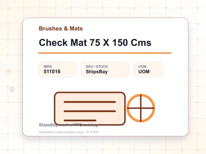 Check Mat 75 X 150 Cms - Brushes & Mats - IMPA 511016